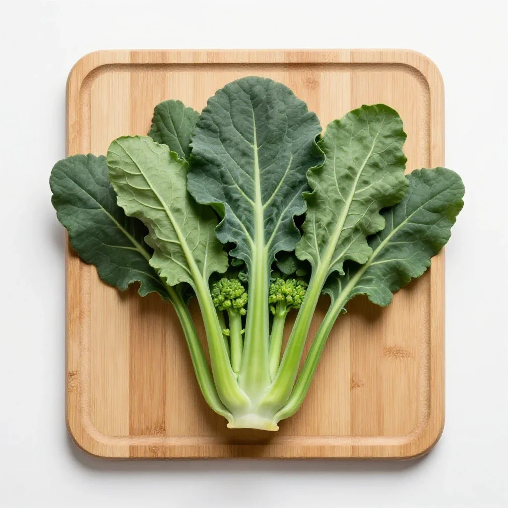 Broccoli rabe isolated on a white background