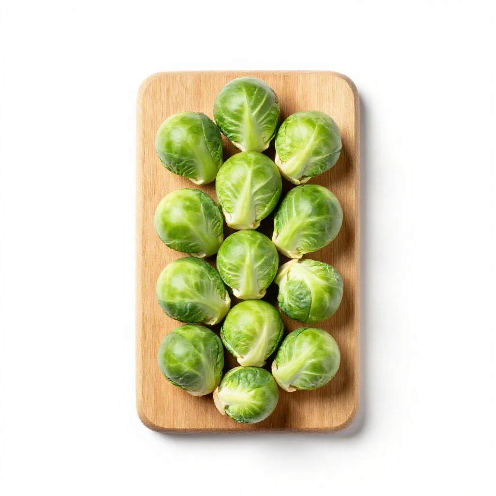 Brussels sprouts isolated on a white background