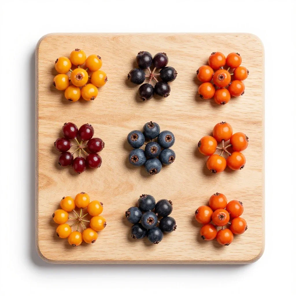 Buckthorn berry isolated on a white background