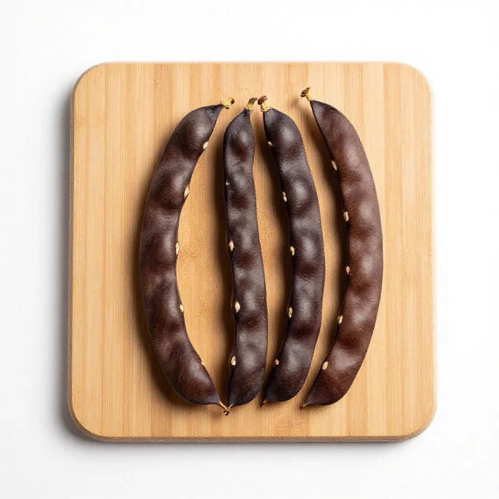 Calabar bean isolated on a white background