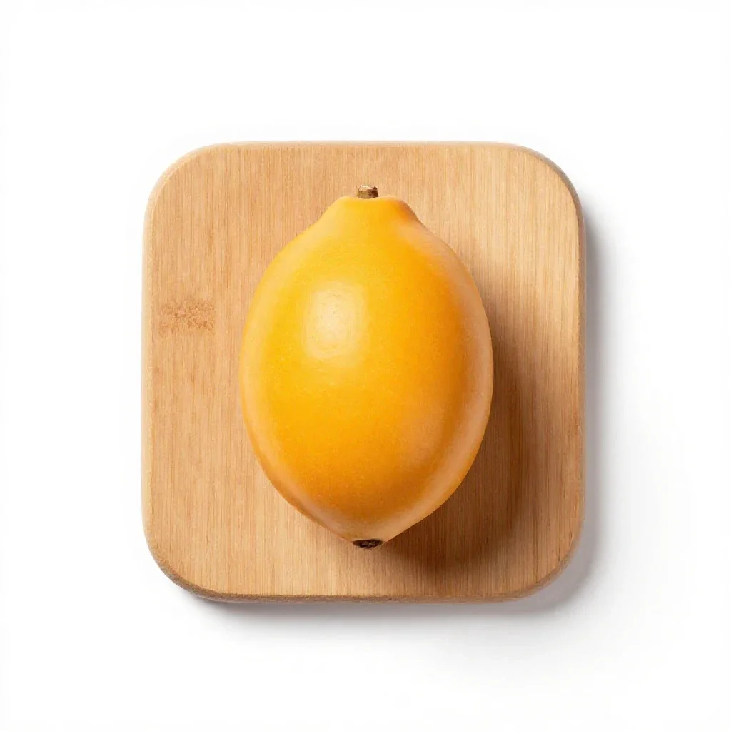 Canistel isolated on a white background