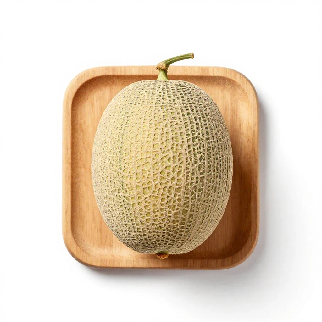 Cantaloup isolated on a white background