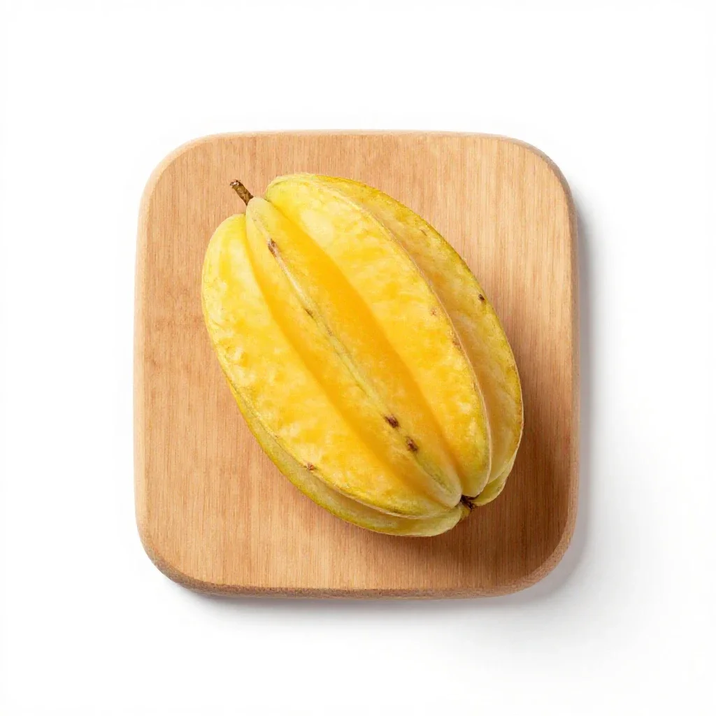 Carambola isolated on a white background