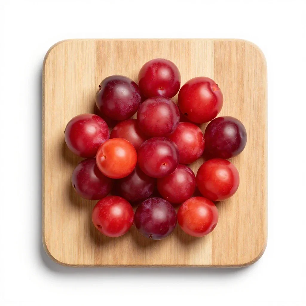 Carissa plum isolated on a white background
