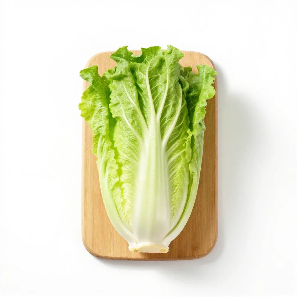 Celtuce isolated on a white background
