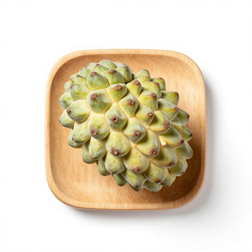 Cherimoya isolated on a white background