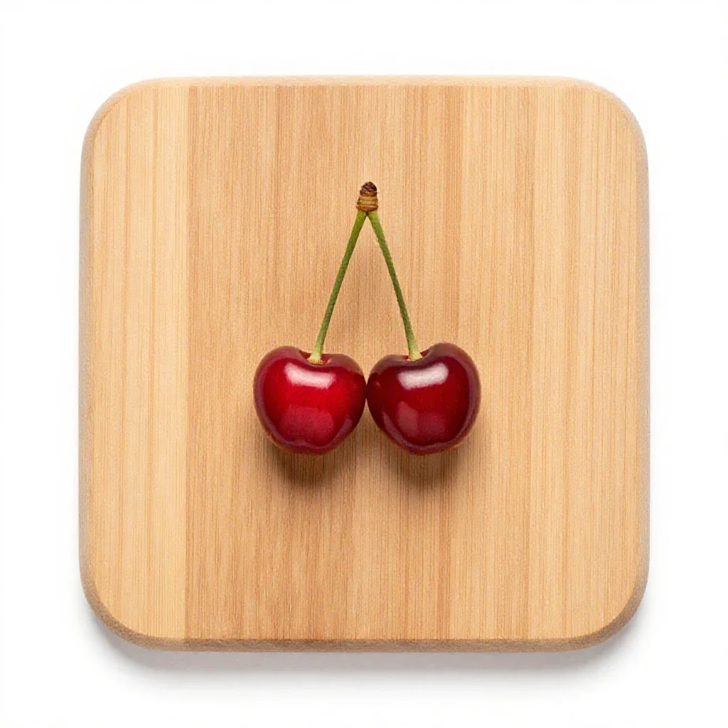 Cherry isolated on a white background