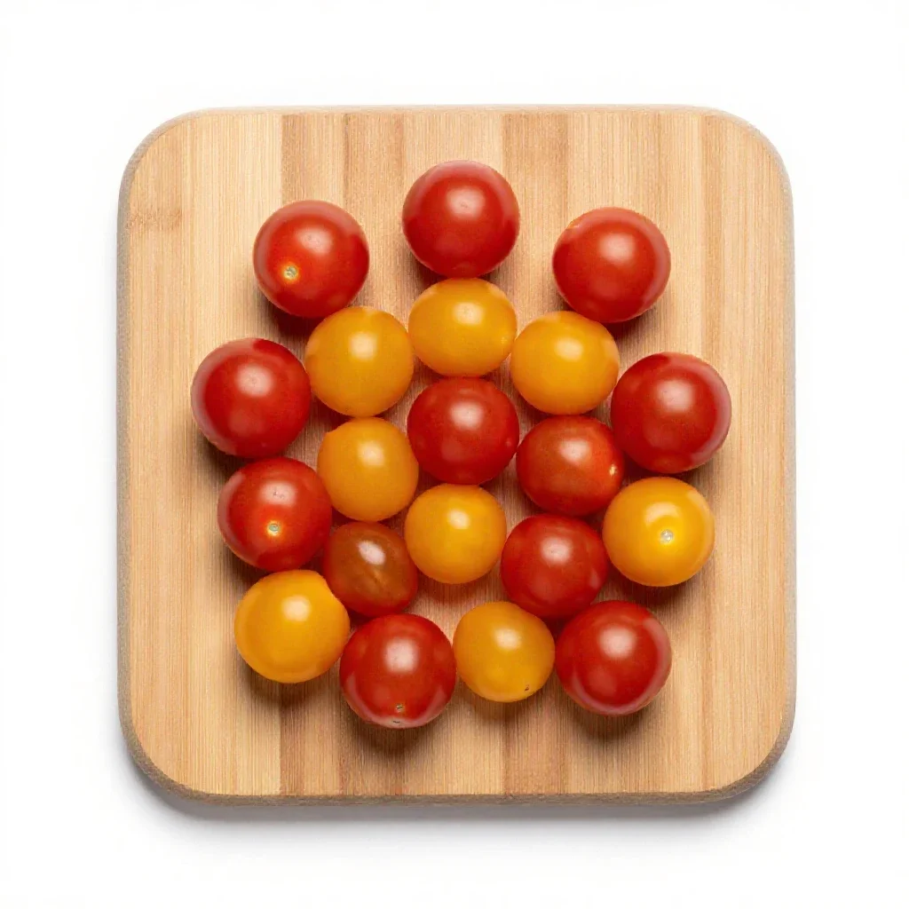 Cherry tomato isolated on a white background