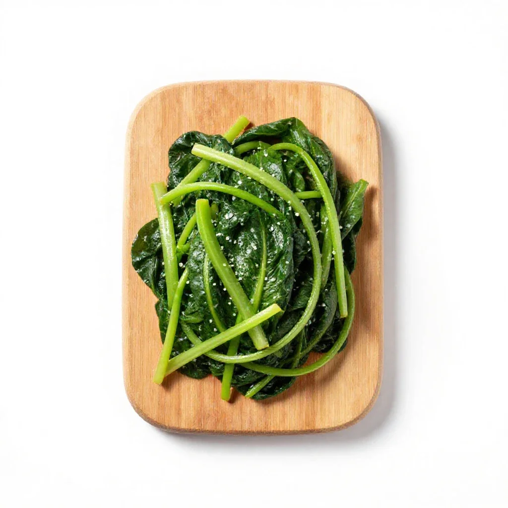 Chop-suey greens isolated on a white background