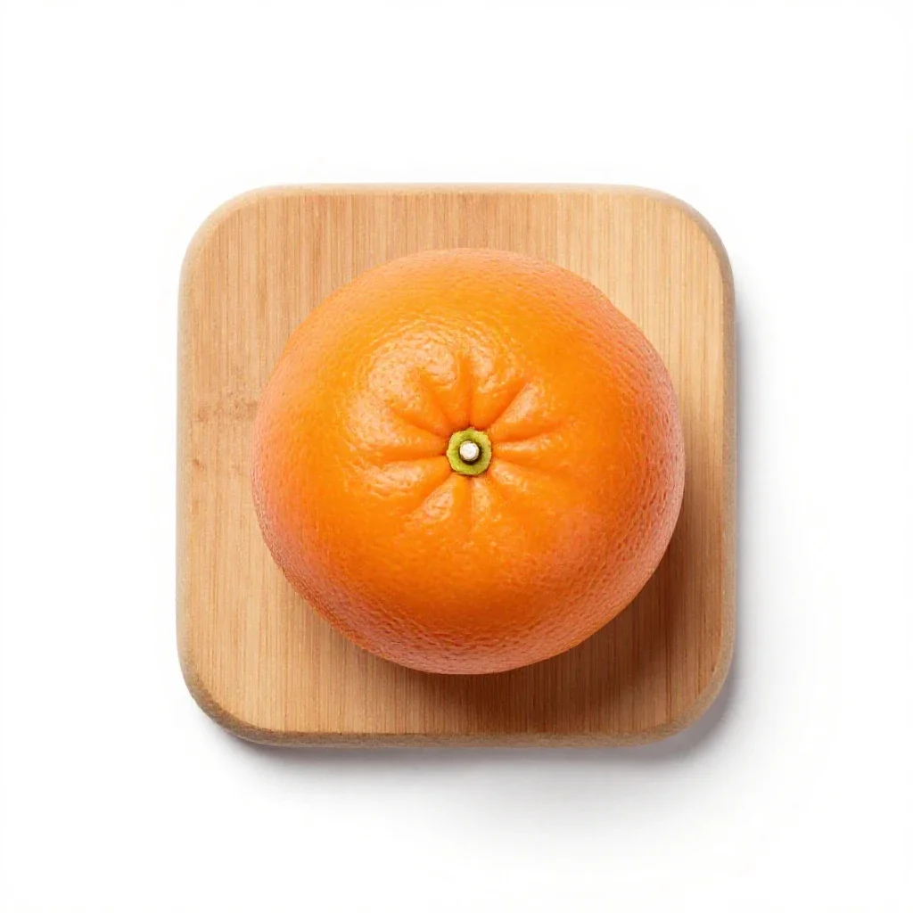 Clementine isolated on a white background