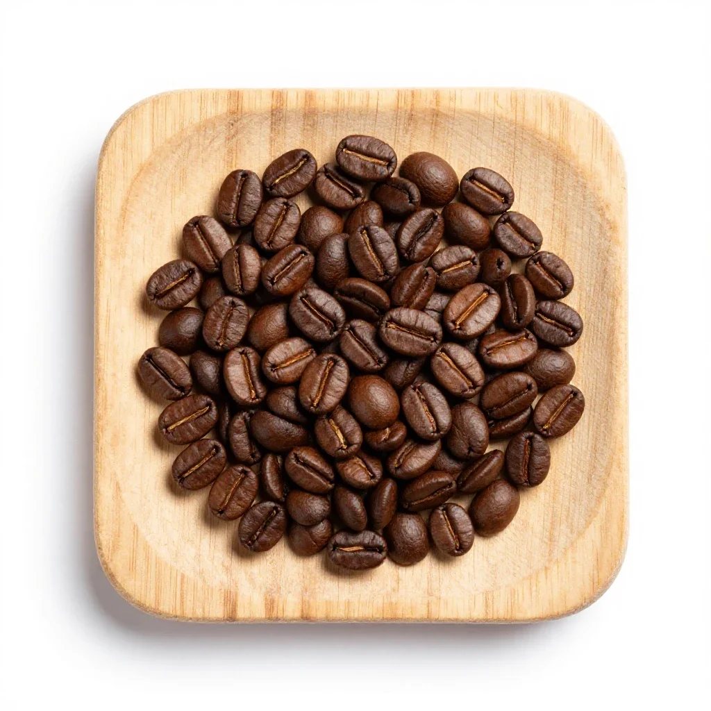 Coffee bean isolated on a white background