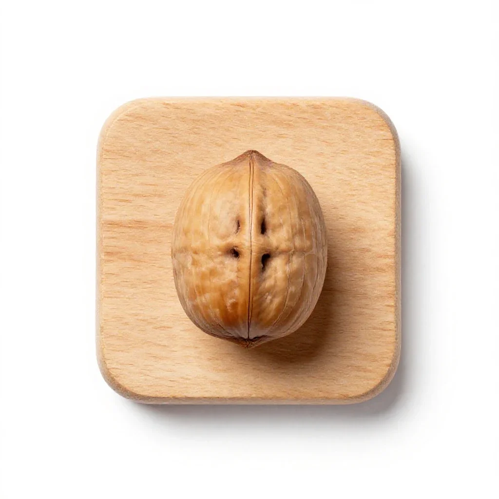 Coquilla nut isolated on a white background