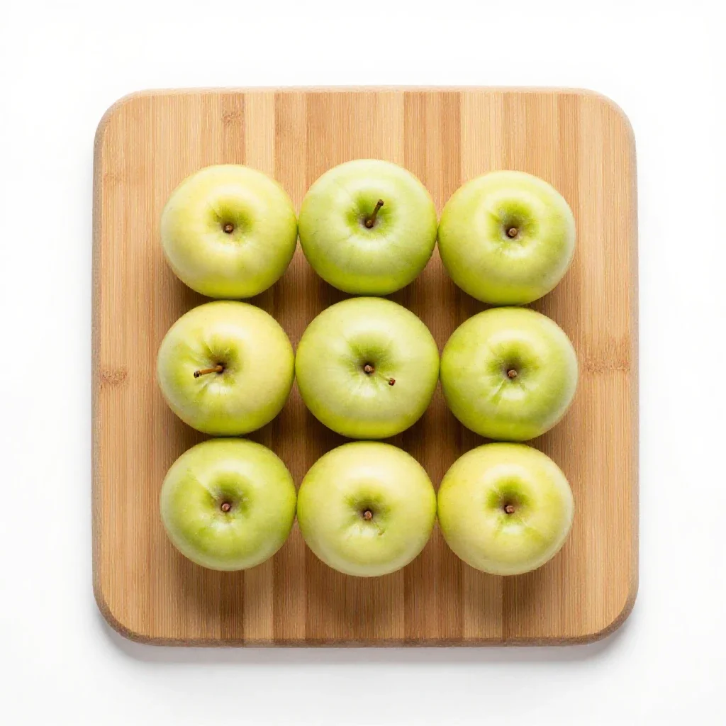 Crab apple isolated on a white background