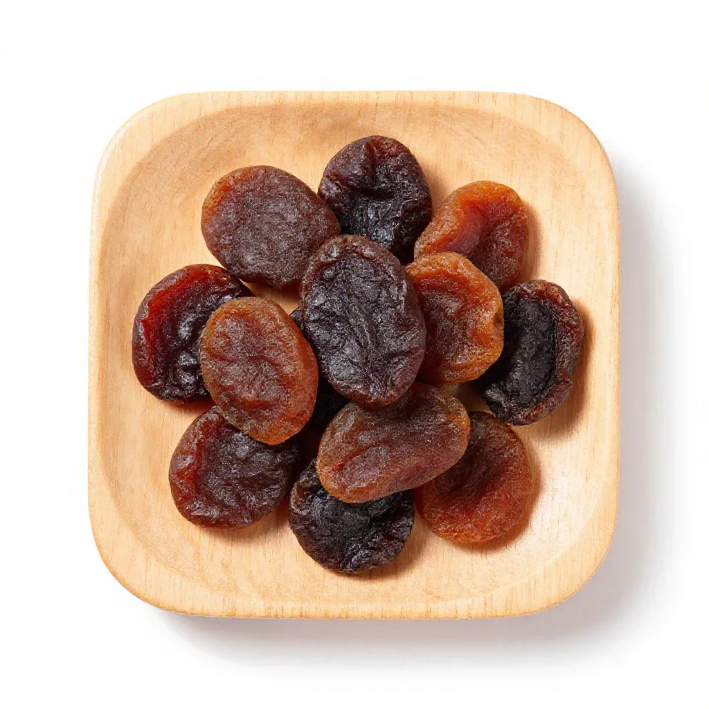 Dried fruit isolated on a white background