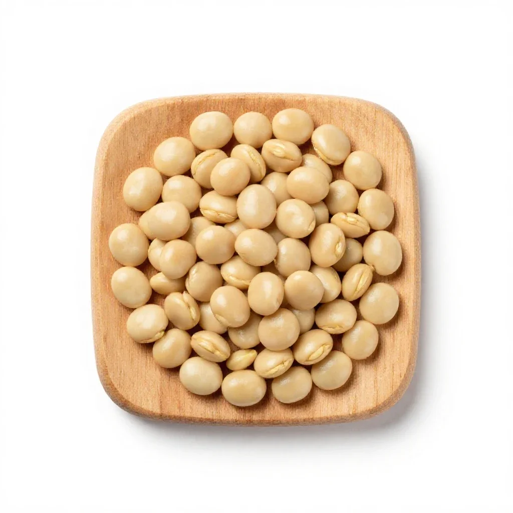 Fava bean isolated on a white background