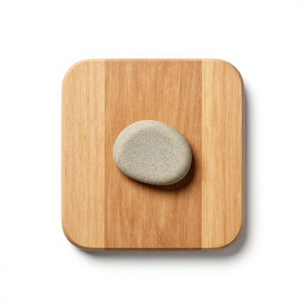 Freestone isolated on a white background