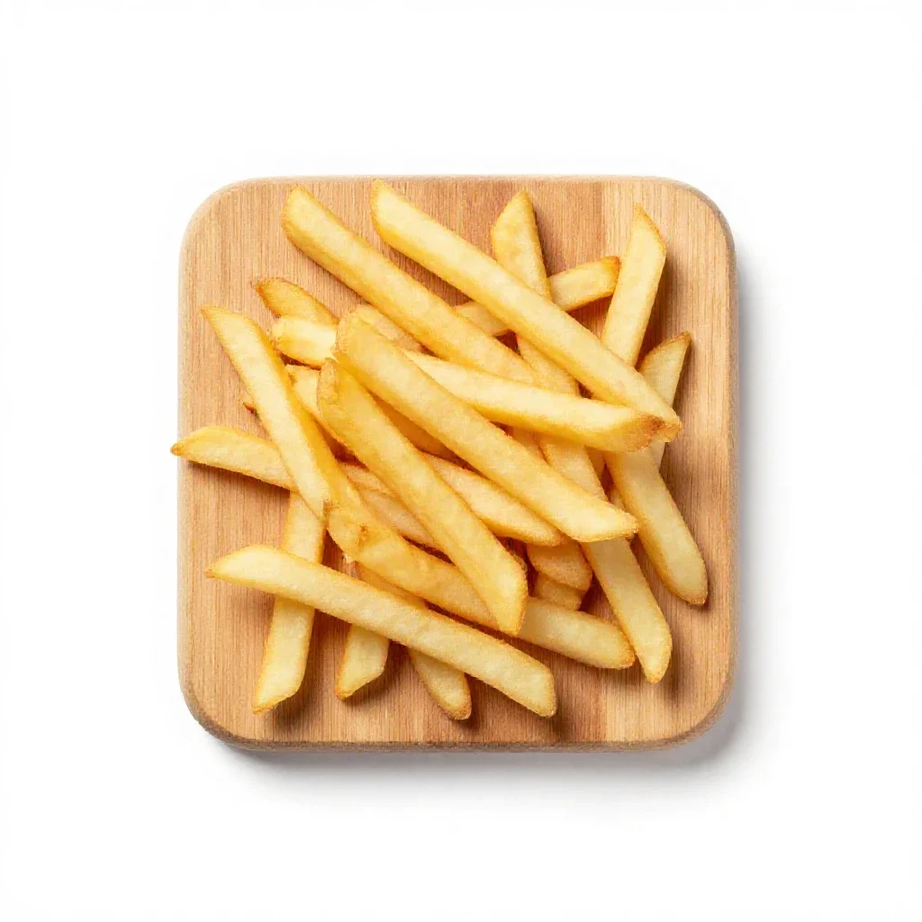 French fries isolated on a white background