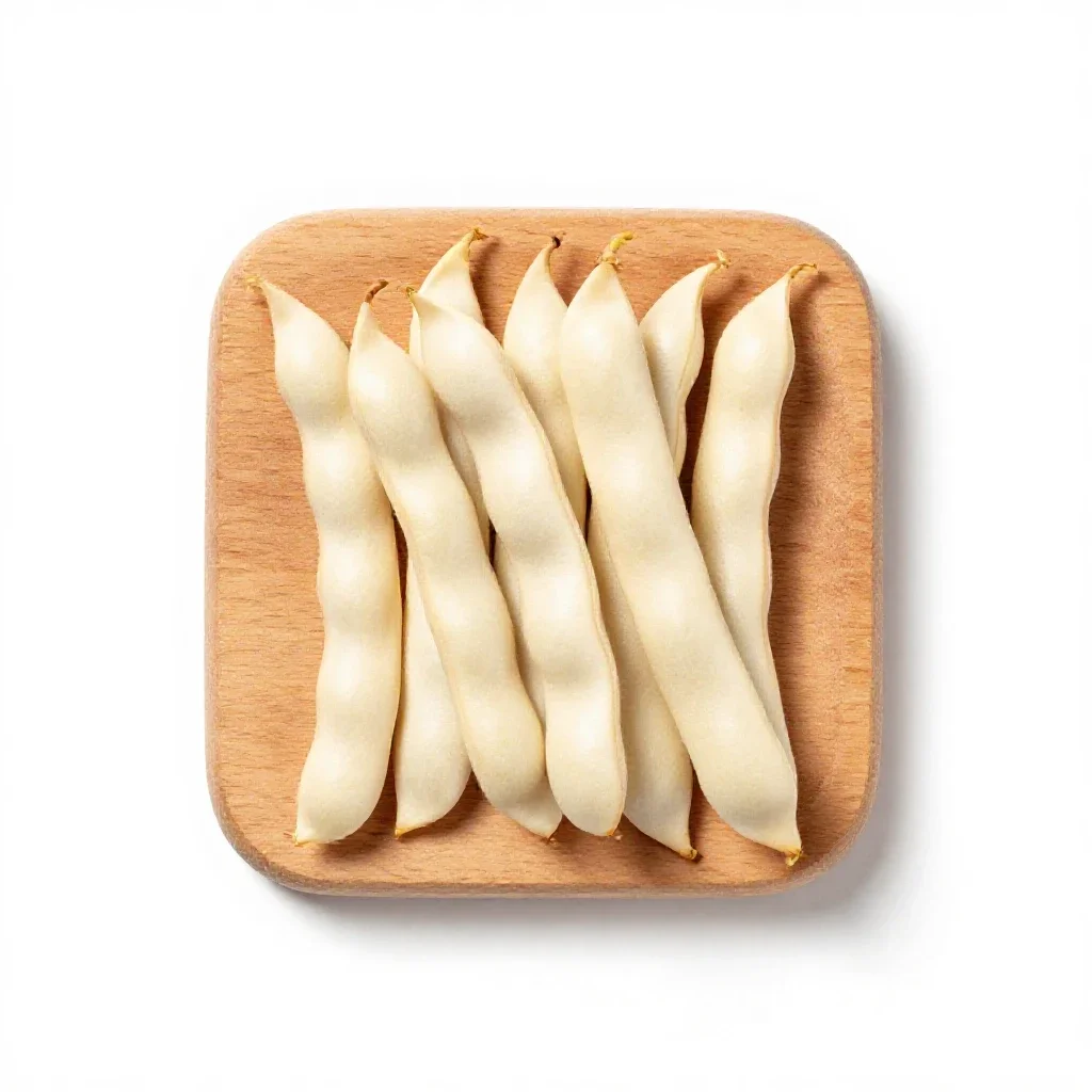 Fresh bean isolated on a white background