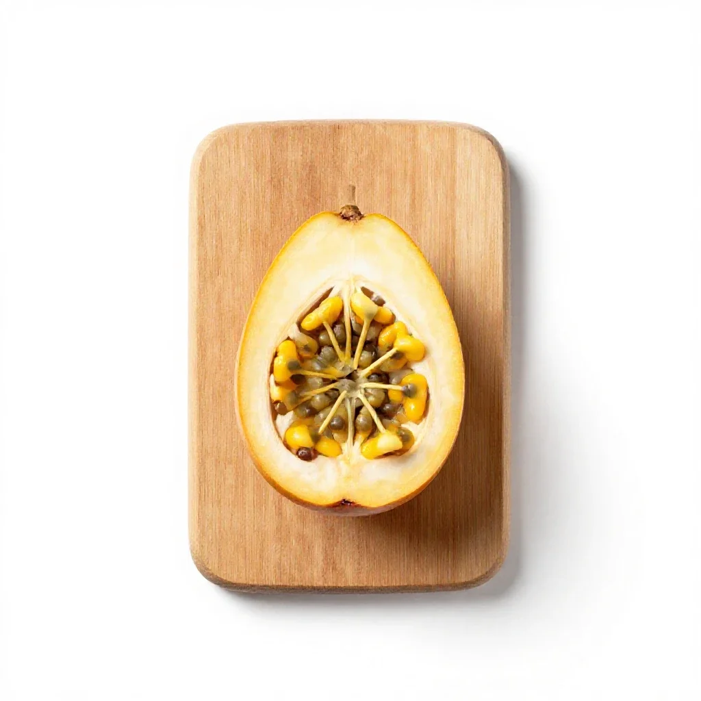 Granadilla isolated on a white background