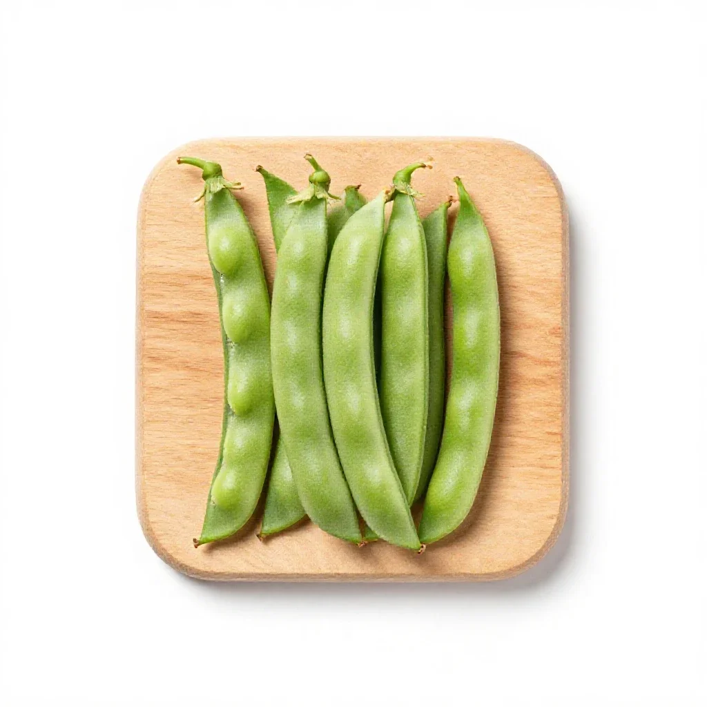Green bean isolated on a white background