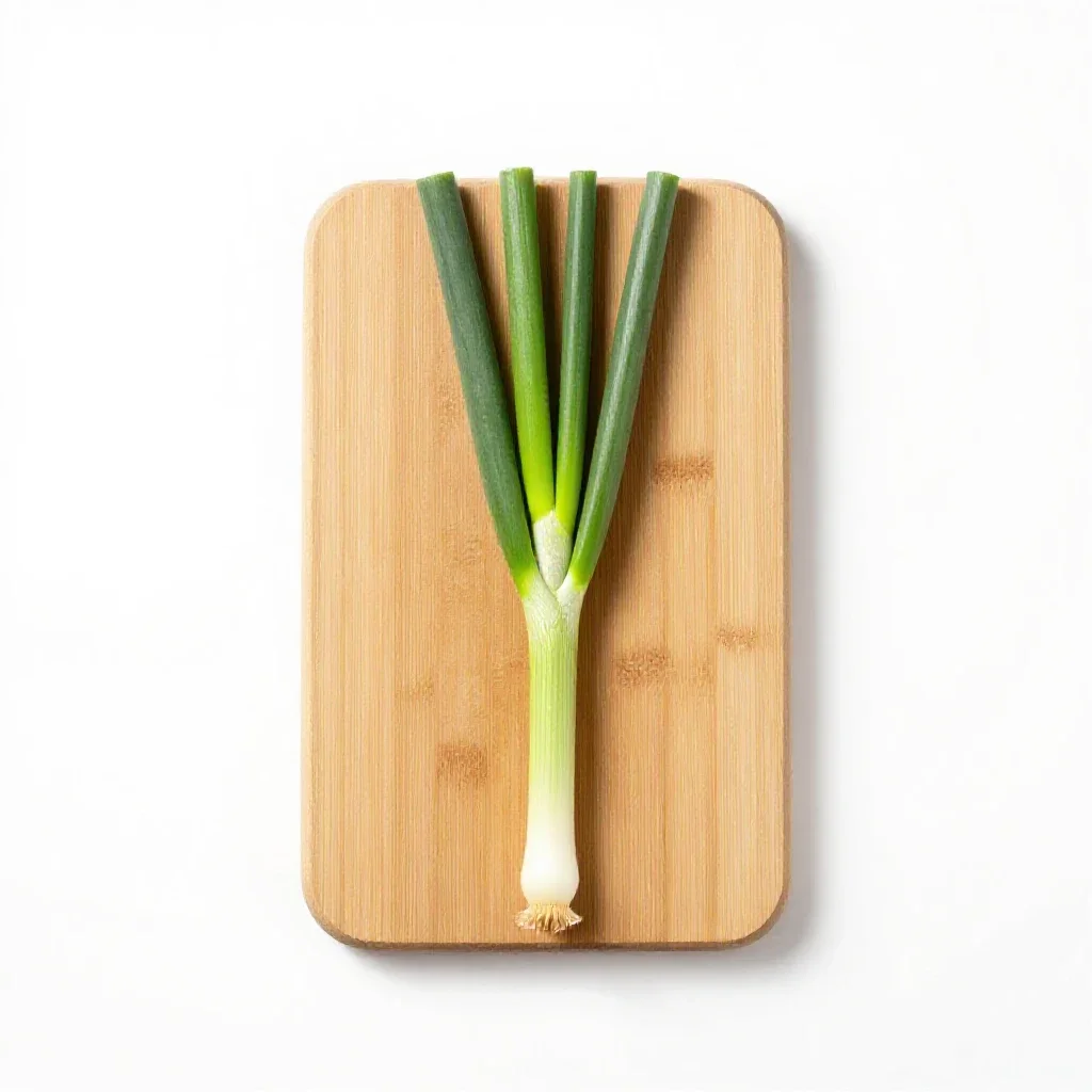 Green onion isolated on a white background