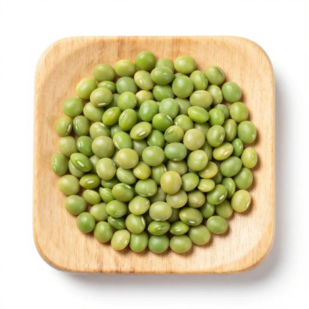 Green soybean isolated on a white background