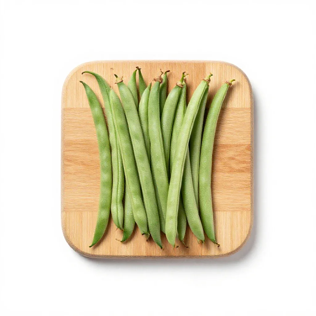 Haricot vert isolated on a white background