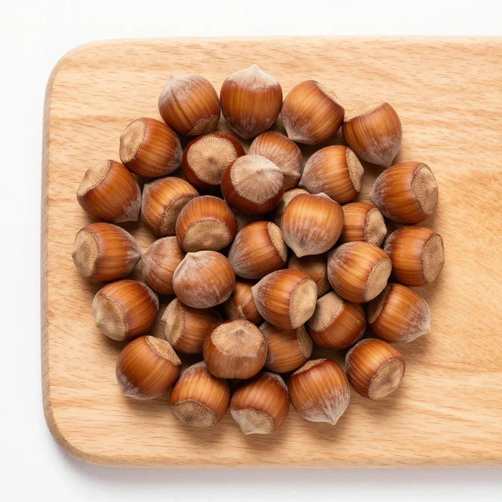 Hazelnut isolated on a white background