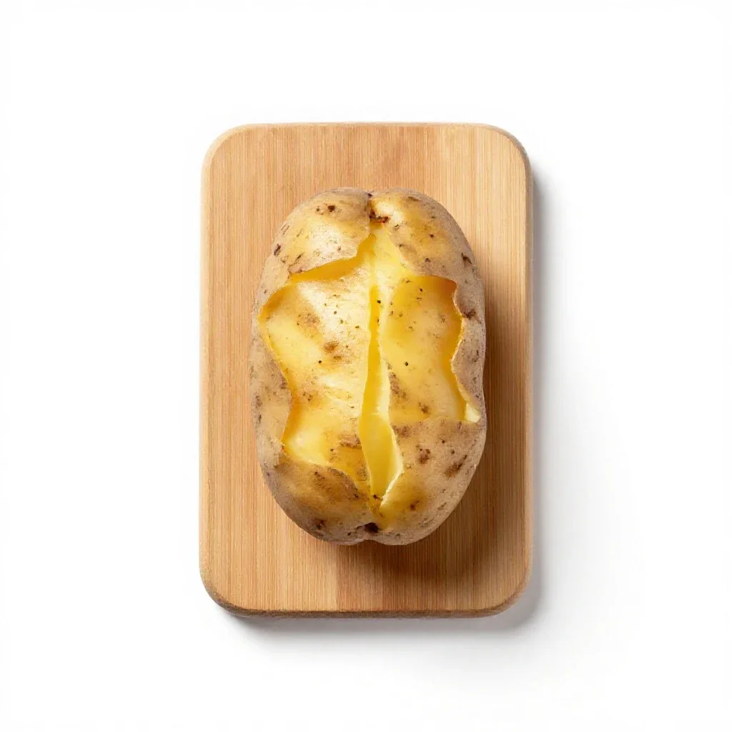 Jacket potato isolated on a white background