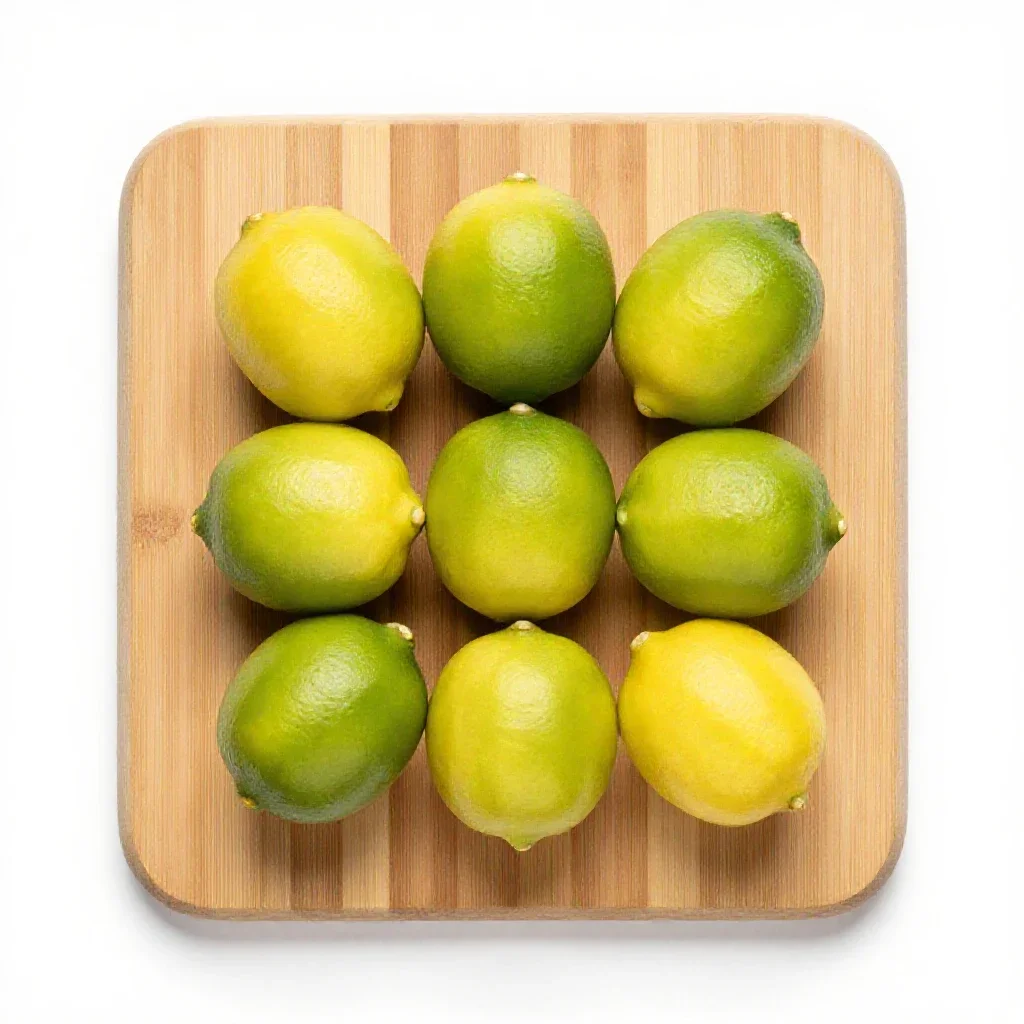 Key lime isolated on a white background