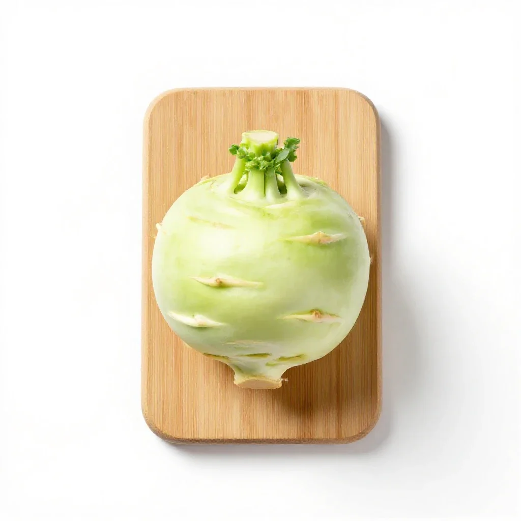 Kohlrabi isolated on a white background