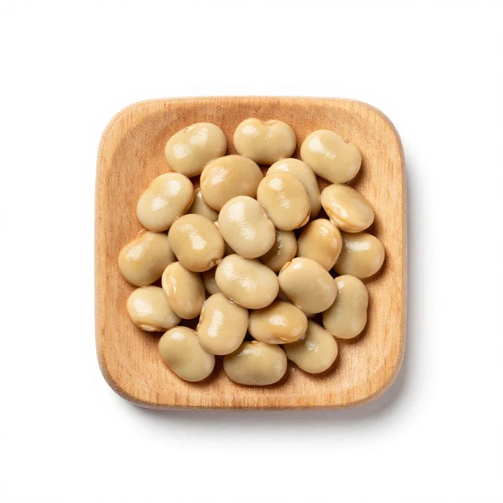 Lima bean isolated on a white background
