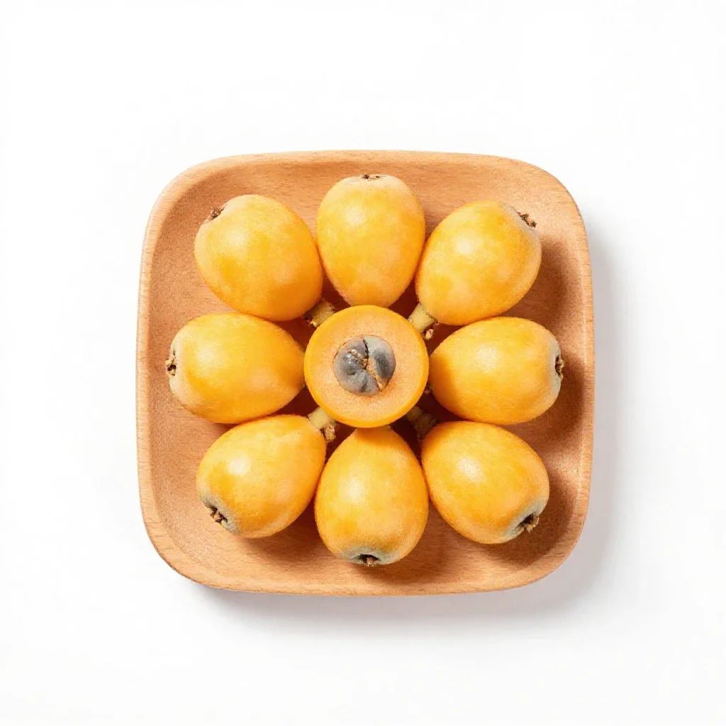 Loquat isolated on a white background