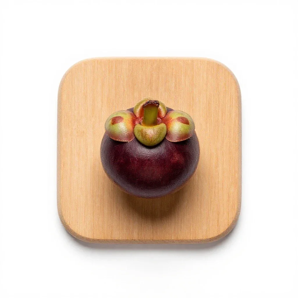 Mangosteen isolated on a white background