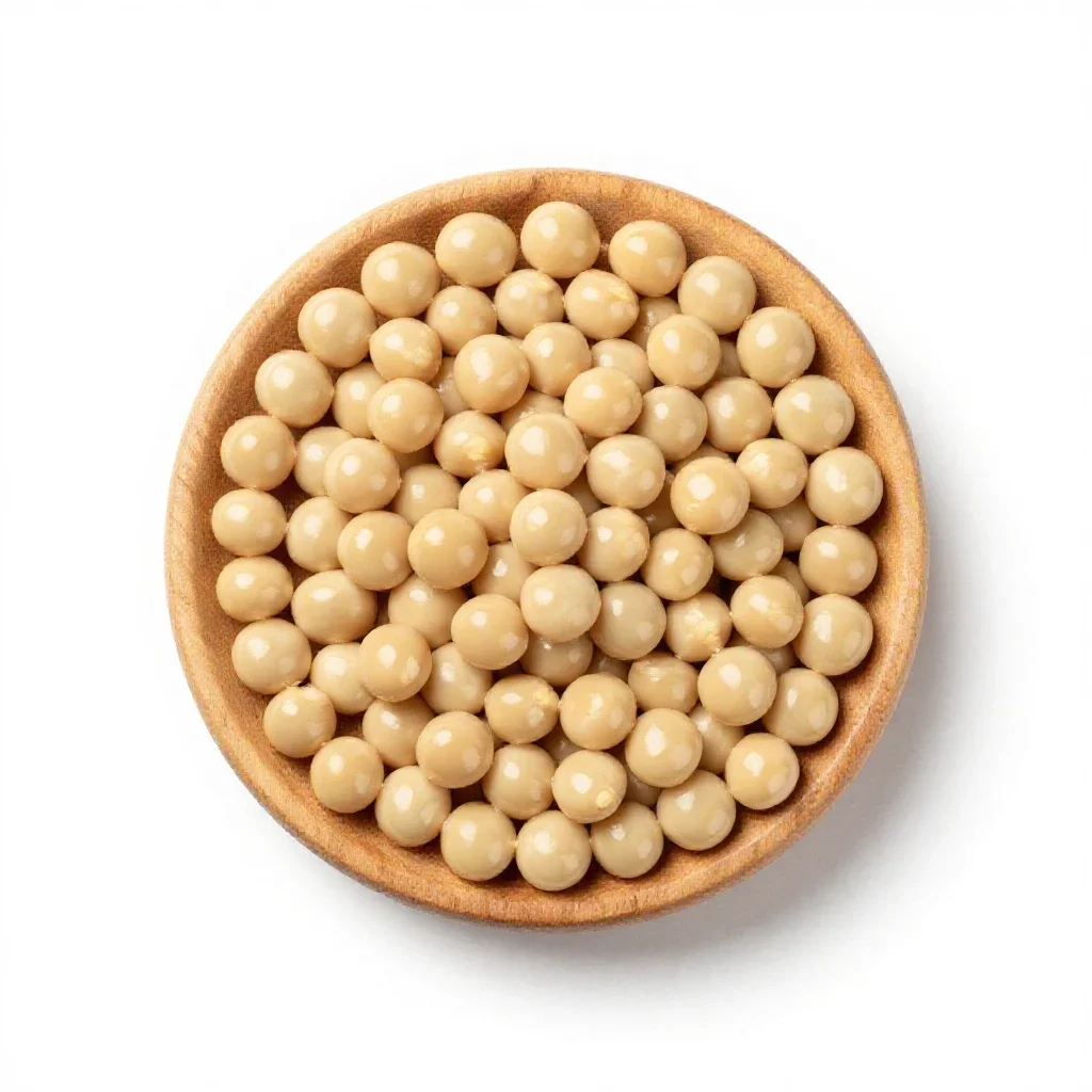 Marrowfat pea isolated on a white background