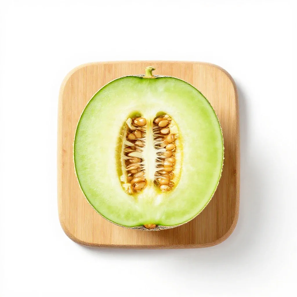 Muskmelon isolated on a white background