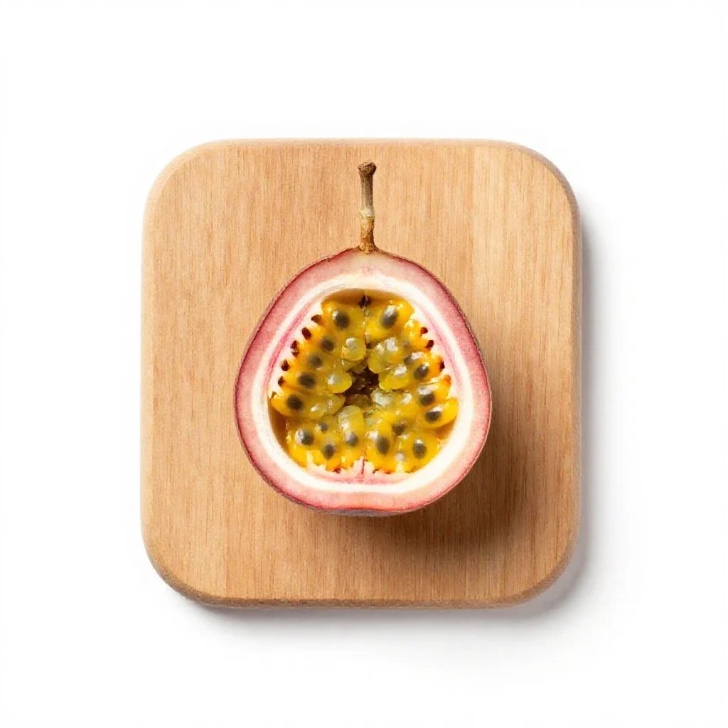 Passion fruit isolated on a white background
