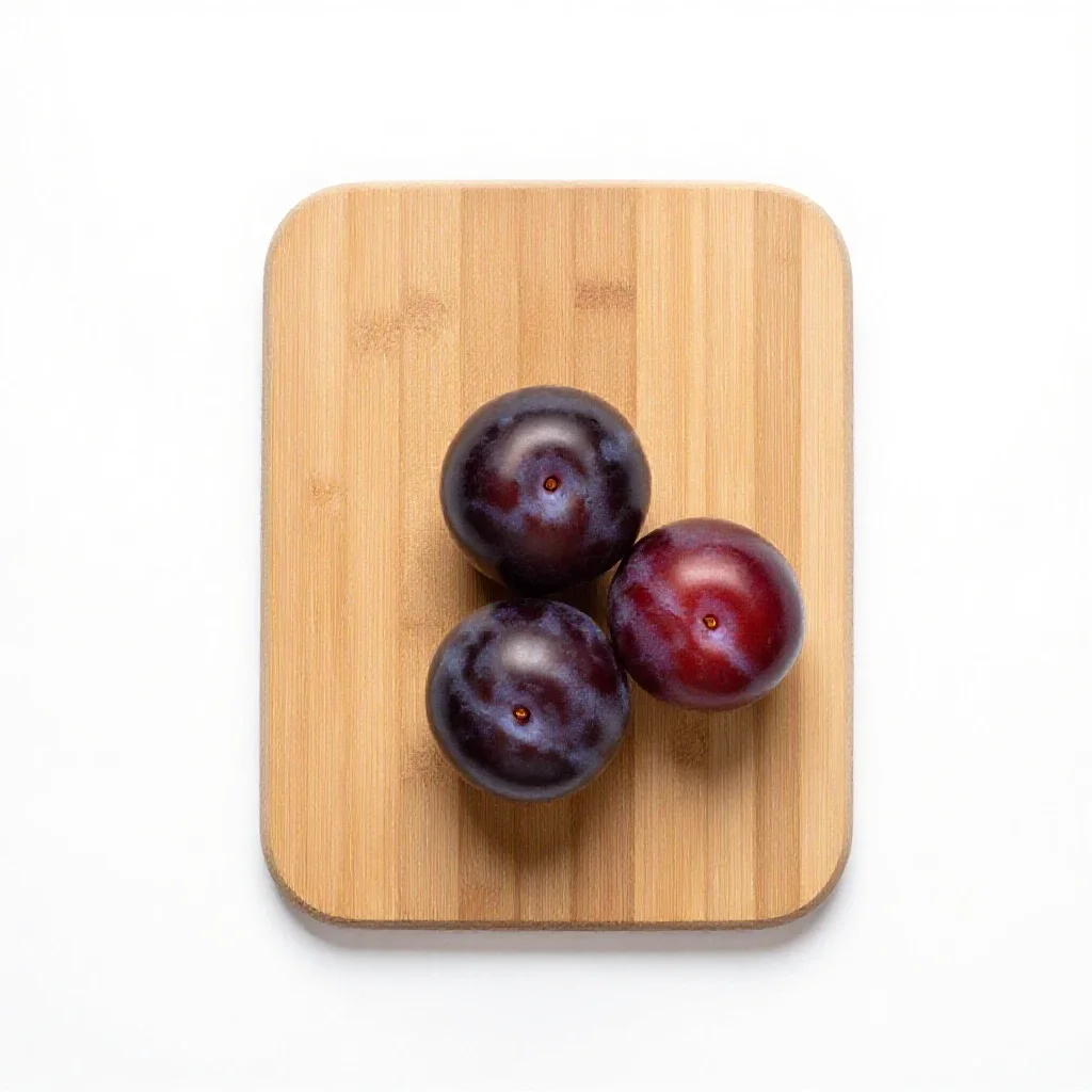 Plum isolated on a white background