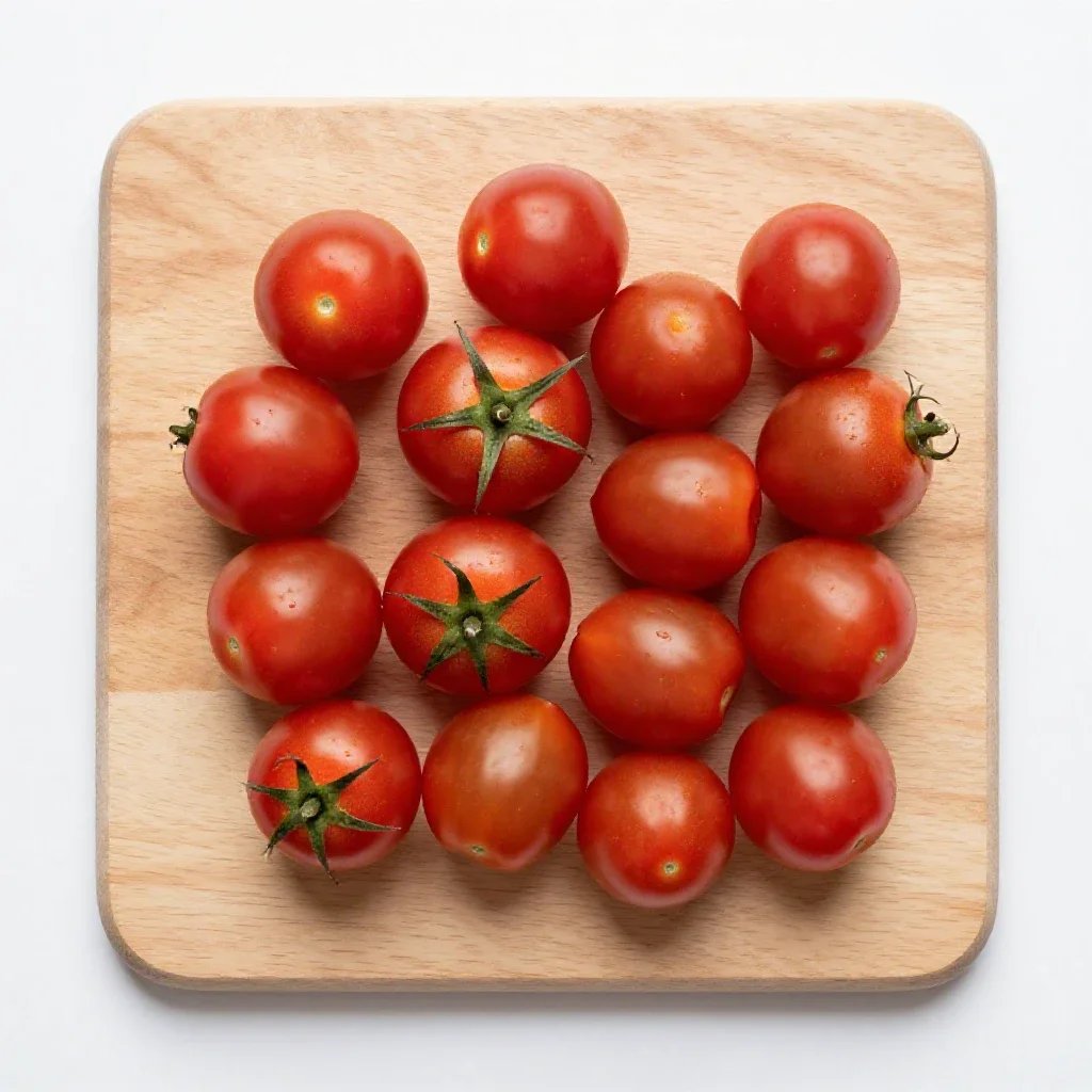 Plum tomato isolated on a white background