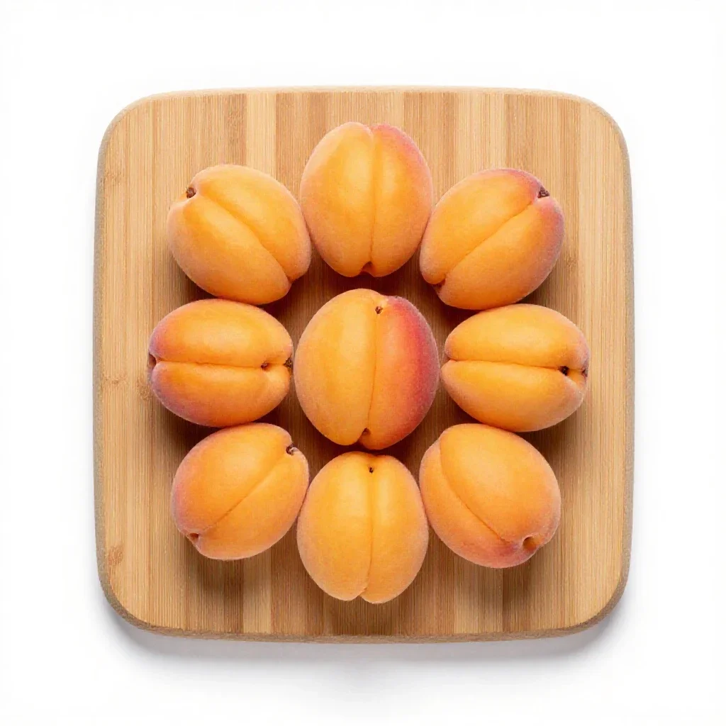 Plumcot isolated on a white background