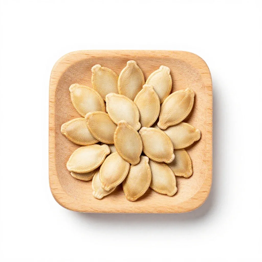 Pumpkin seed isolated on a white background