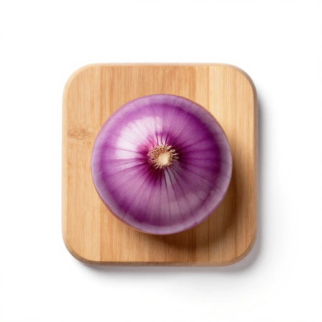 Purple onion isolated on a white background