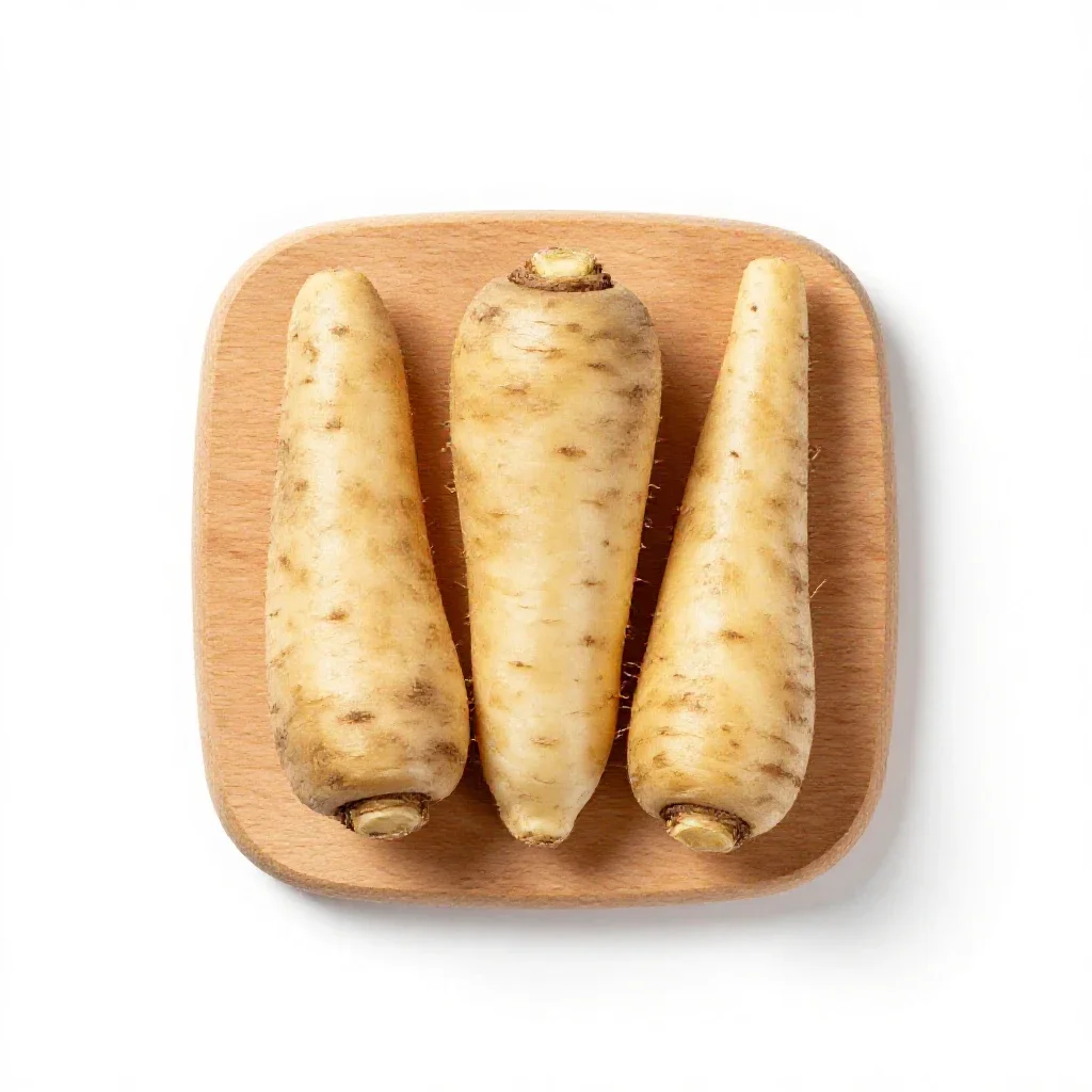 Root vegetable isolated on a white background