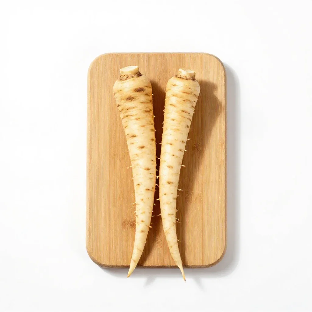 Salsify isolated on a white background