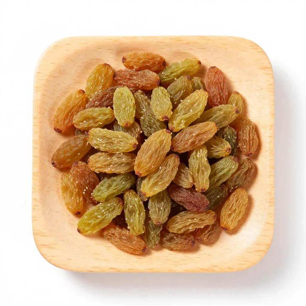 Seeded raisin isolated on a white background