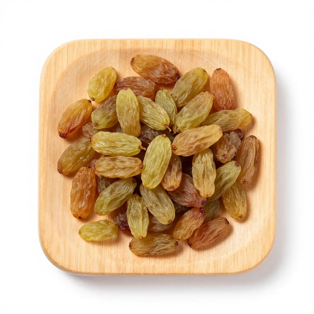 Seedless raisin isolated on a white background