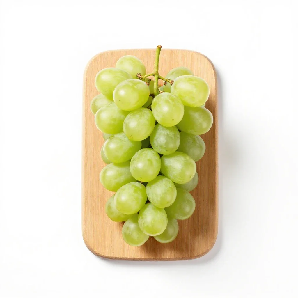 Slipskin grape isolated on a white background