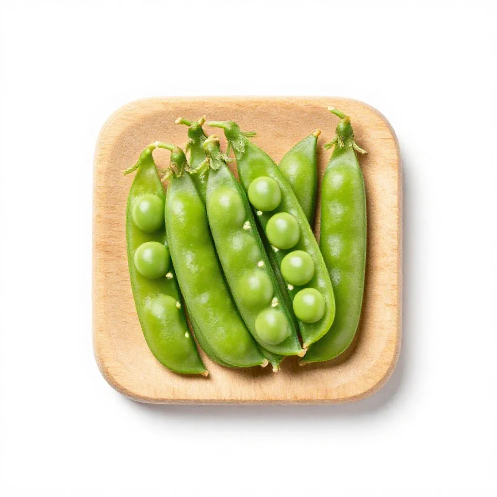 Snow pea isolated on a white background