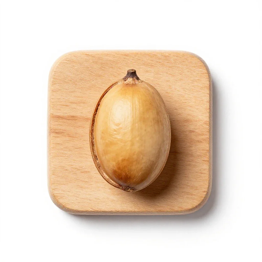 Souari nut isolated on a white background