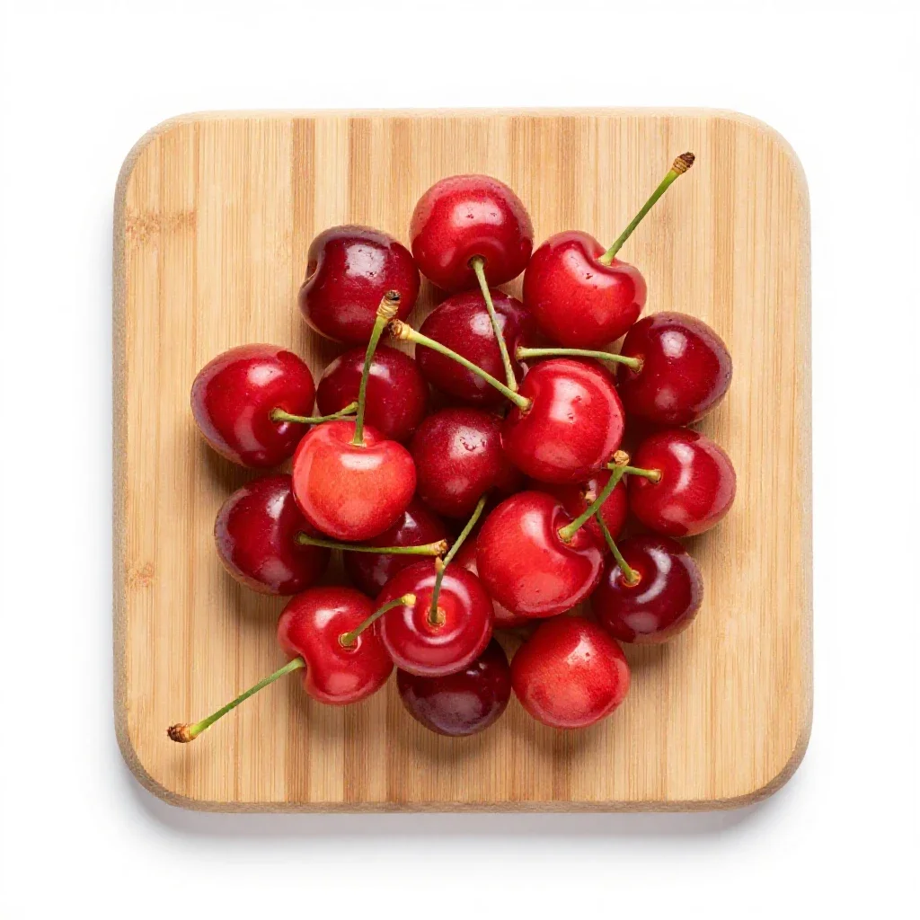 Sour cherry isolated on a white background